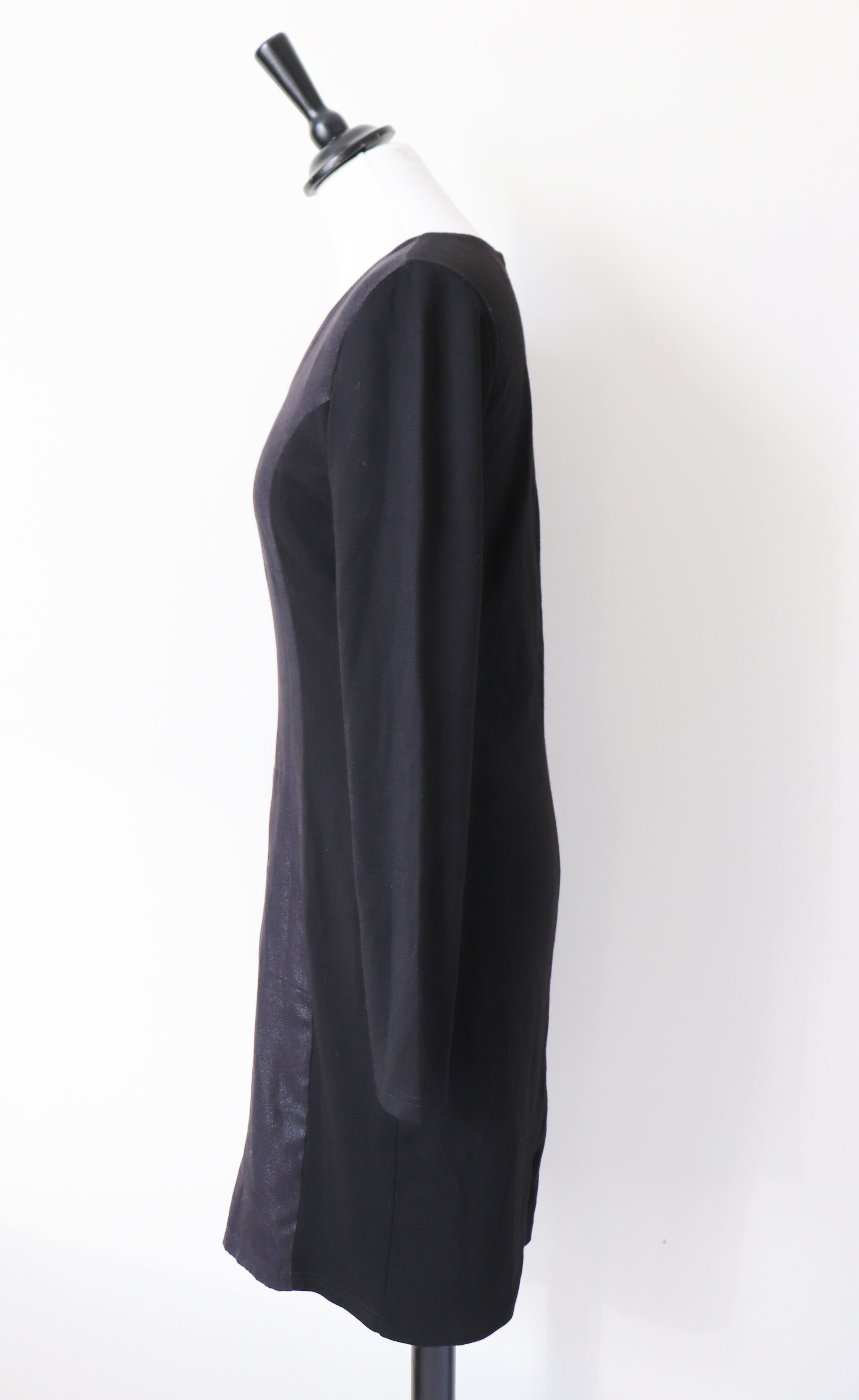 Steffen Schraut Black Dress - Long Sleeves - Body Con LBD - 36 - Fit S / UK 10