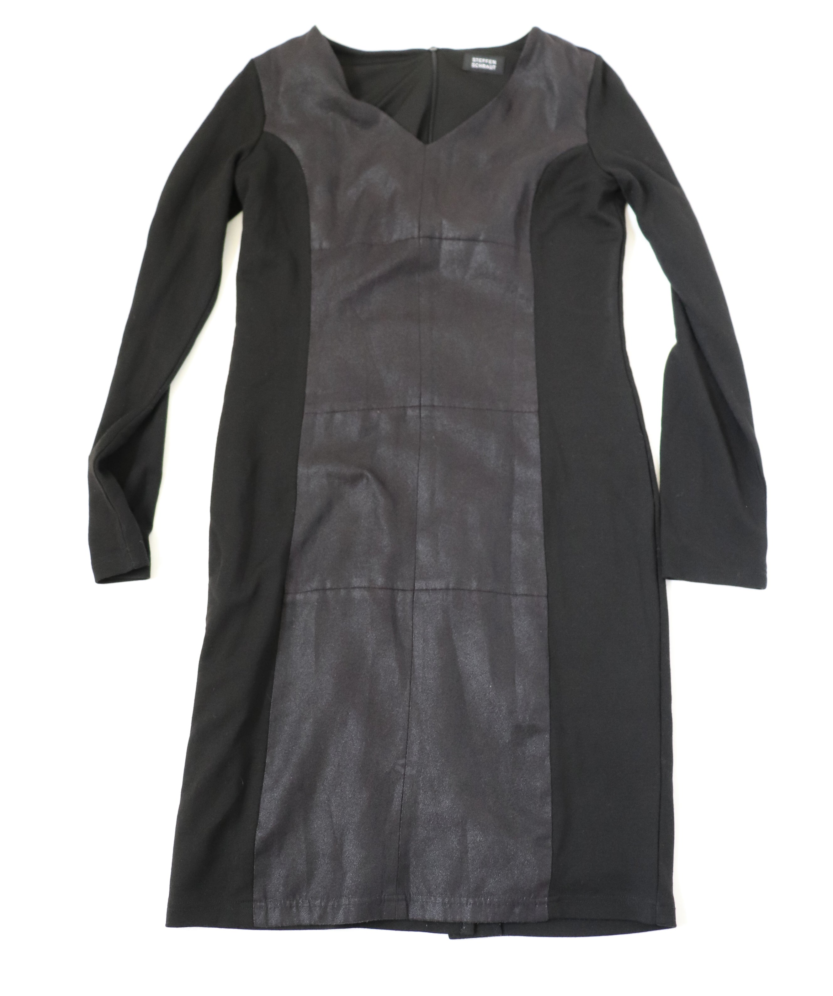 Steffen Schraut Black Dress - Long Sleeves - Body Con LBD - 36 - Fit S / UK 10