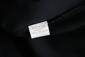 Strappy Black / Silver Evening Dress - Long / Maxi - 1980s - Empire Waist - M / UK 12