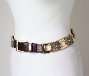 Two Black Leather and Gold Metal Chain Belts, Circa 1980's (Due cinture in  pelle nera e catene, 1980 circa), Life is Beautiful: Milan, 2021