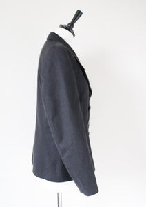 Double Breasted Grey Wool  Jacket - SWISH - S / UK 10