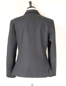 Double Breasted Grey Wool  Jacket - SWISH - S / UK 10