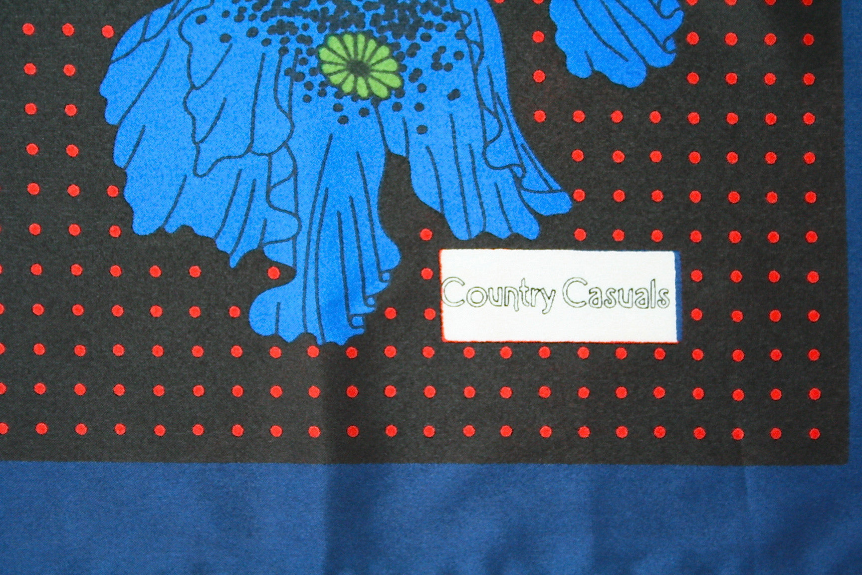 Country Casuals  - 70s vintage polyester scarf - Large