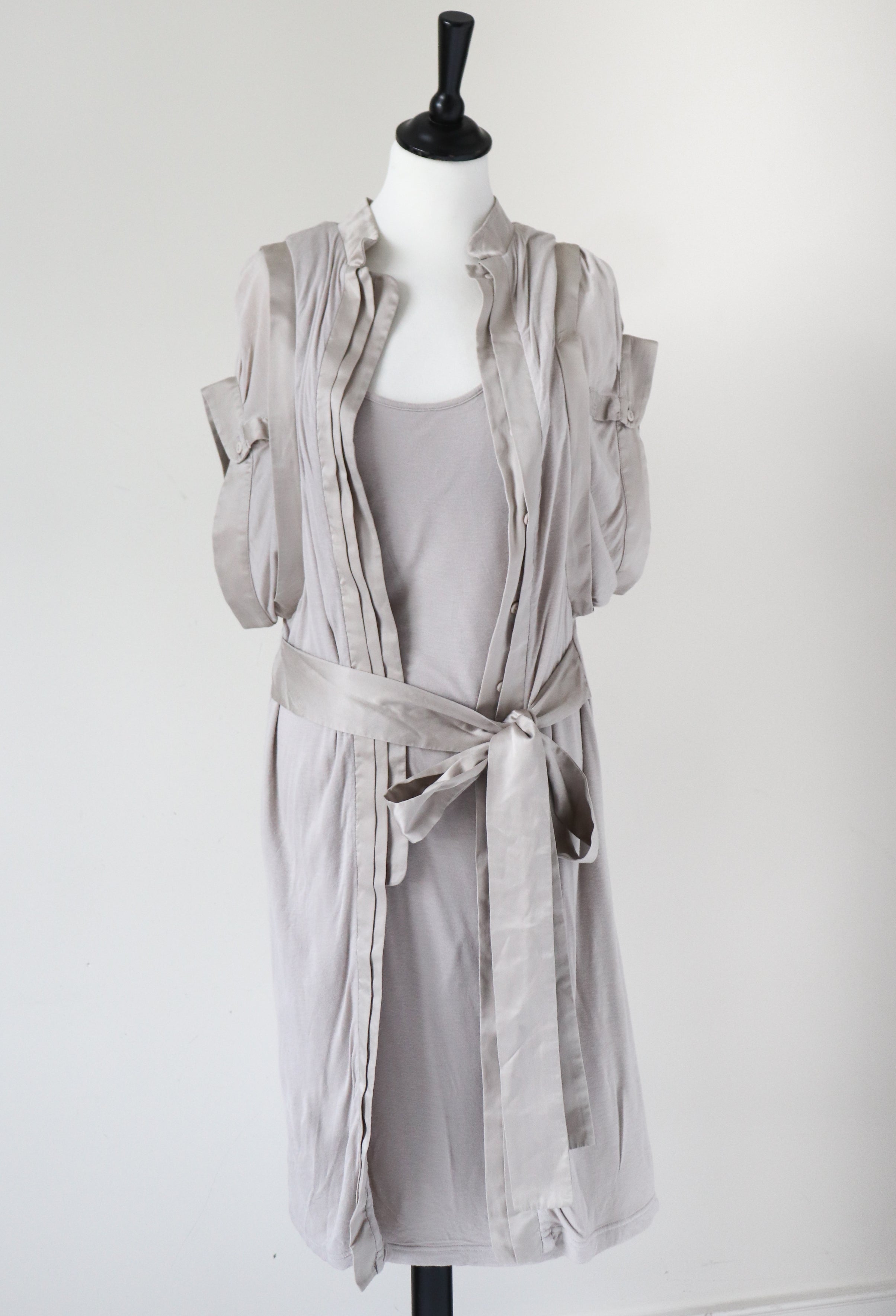 Preen Thornton Bragazzi  Vintage Dress - Beige -  Label M - Fit UK 10 / S