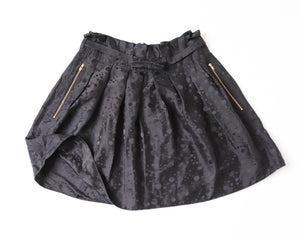 Jaeger Black Silk Mini Skirt - Extra Short - Fit  XS / S - UK 8 / 10