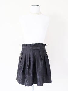 Jaeger Black Silk Mini Skirt - Extra Short - Fit  XS / S - UK 8 / 10