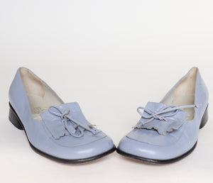 Fringe Loafers - Pale Lilac Leather - Cosi Cosi - 37 / UK 4