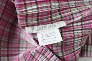 Issey Miyake Pleats Please Top - Short Sleeve Shirt - Pink - JPN 3  ( Fit M / UK 12 )