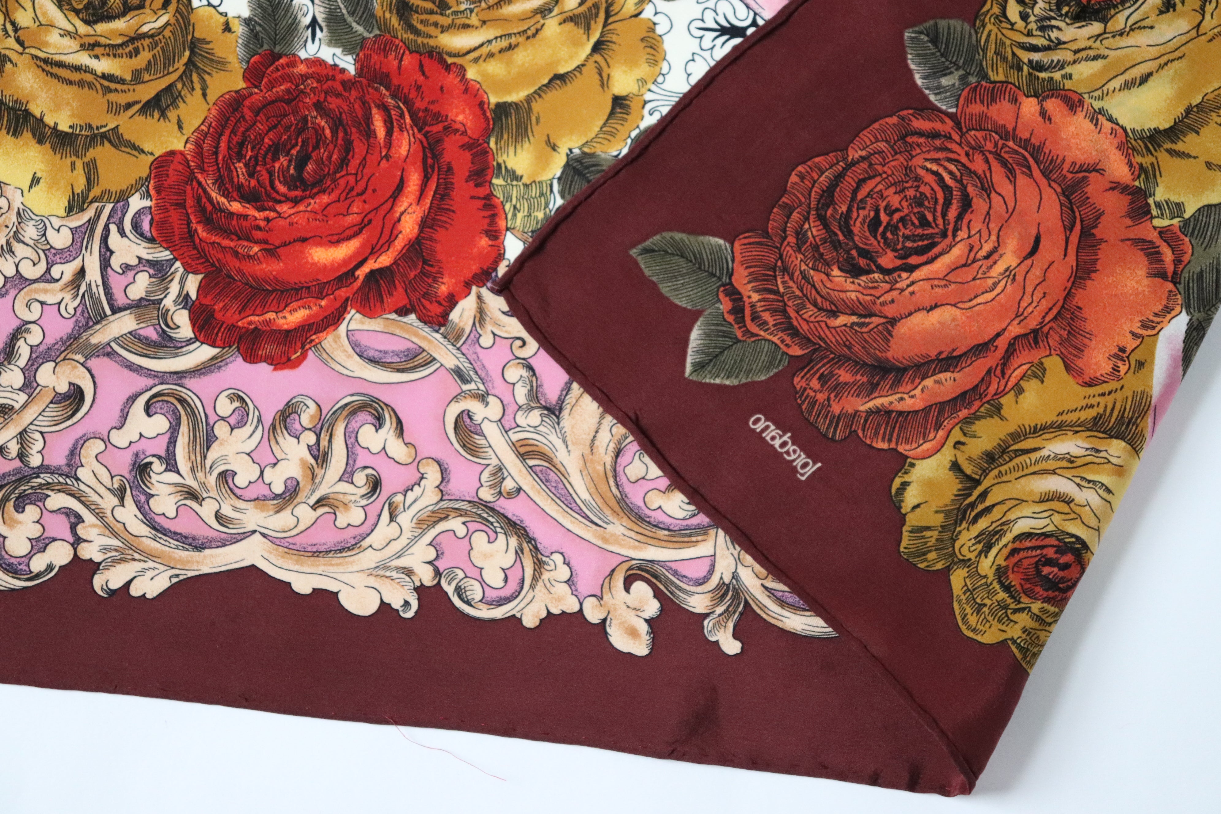 Loredano Tudor Costume / Fashion Vintage Silk Scarf - Large