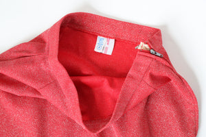 Lurex Straight Maxi Skirt - Disco - Vintage 1970s - Red - XS / S - UK 8  / 10