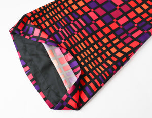 Colour Block Maxi Skirt - Vintage 1970s - Multicolours - XXXS - UK 4