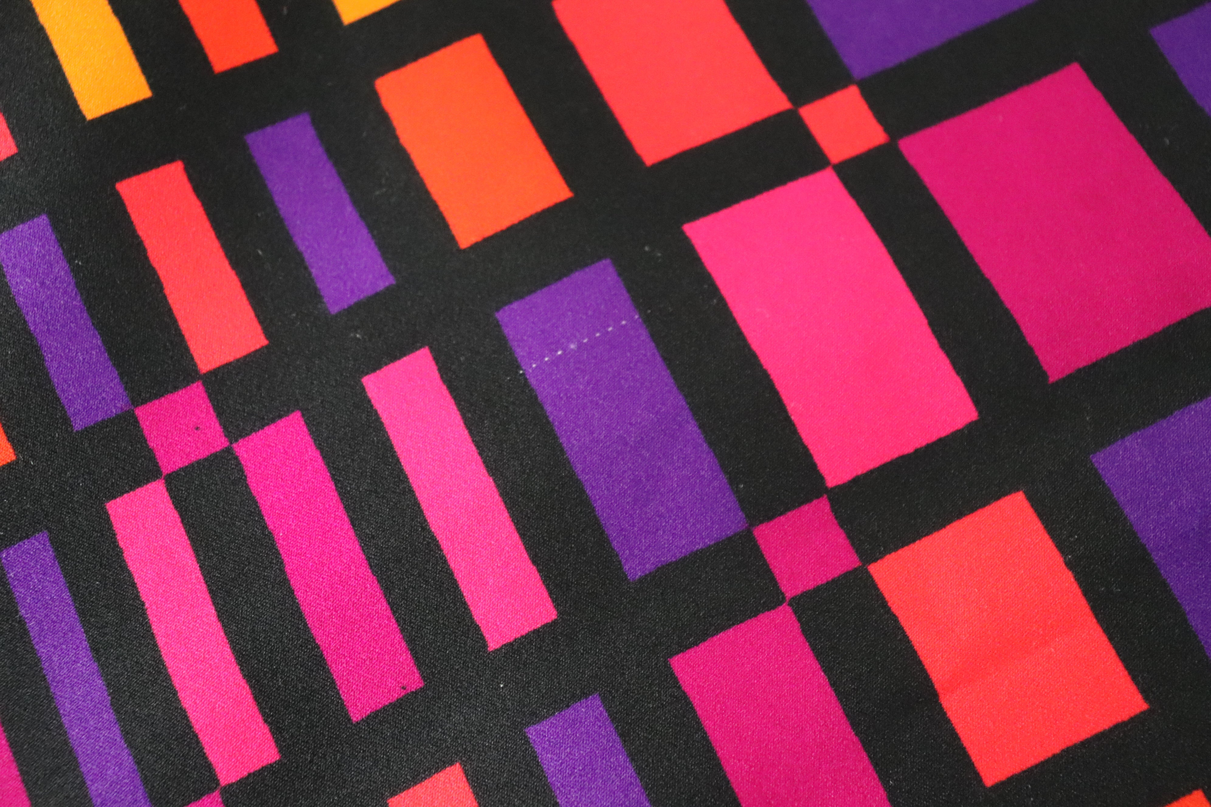 Colour Block Maxi Skirt - Vintage 1970s - Multicolours - XXXS - UK 4