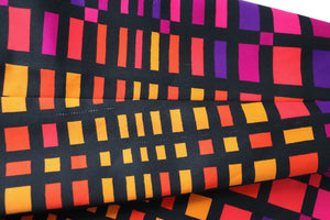 Colour Block Maxi Skirt - Vintage 1970s - Multicolours - XXXS - UK 4