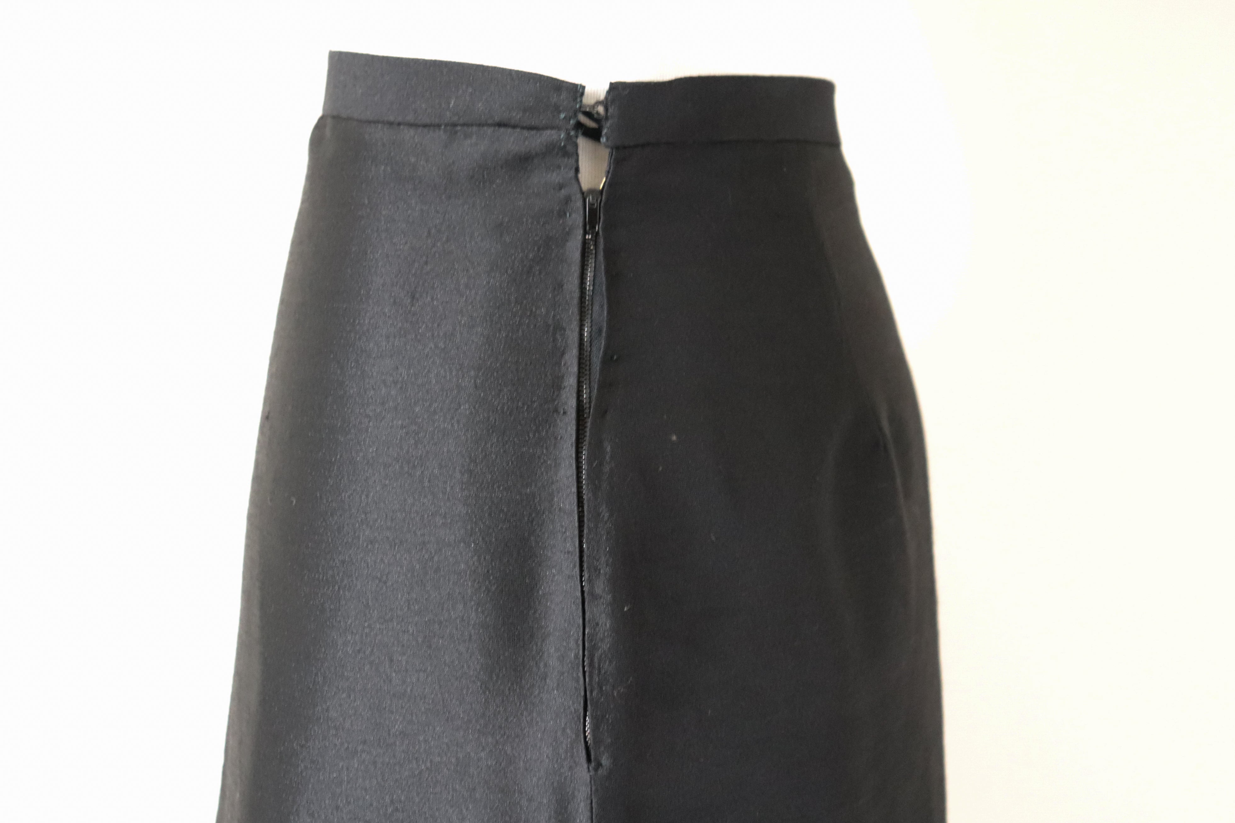 Vintage Black Long Tyrol Skirt - Maxi - XXS / UK 6