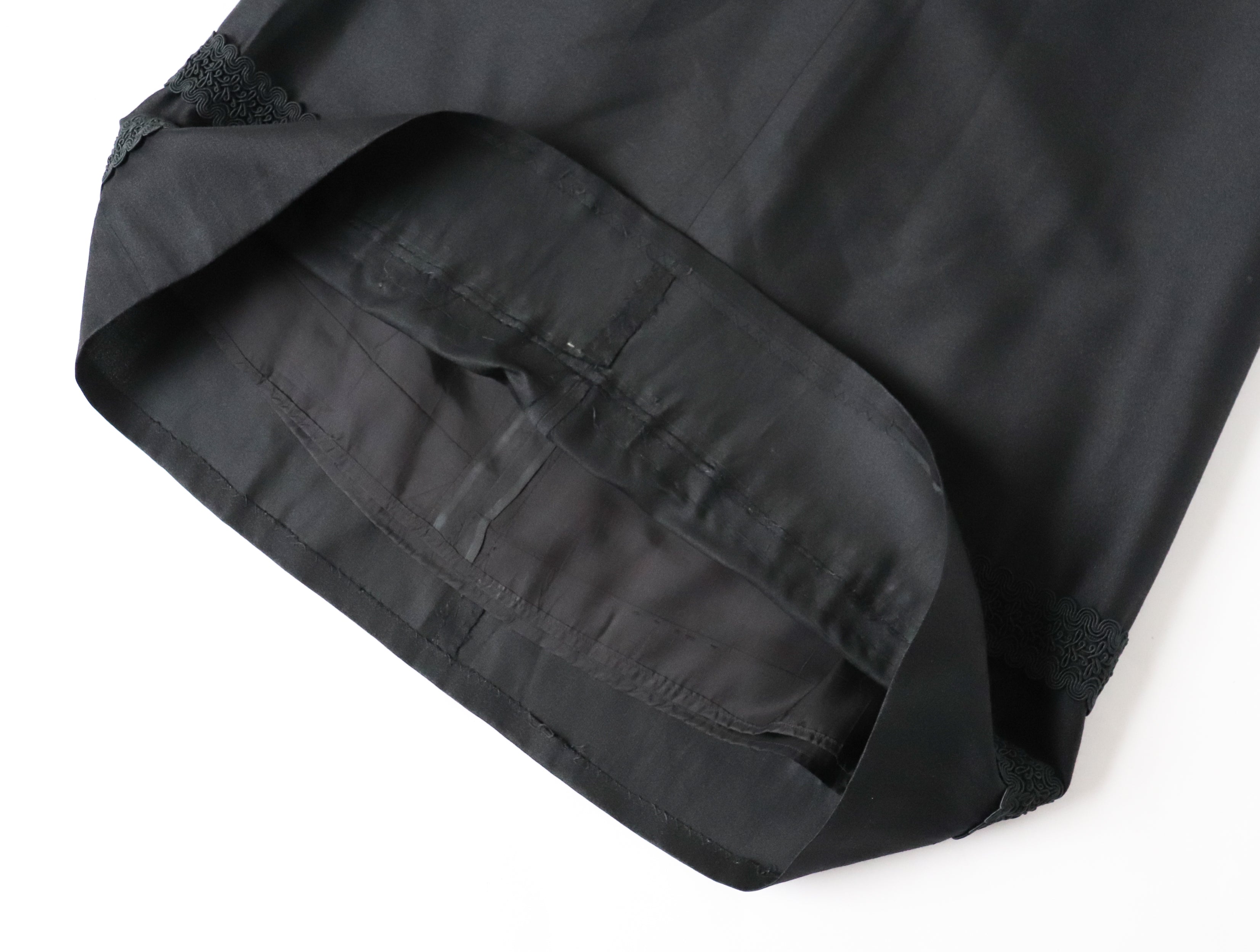 Vintage Black Long Tyrol Skirt - Maxi - XXS / UK 6