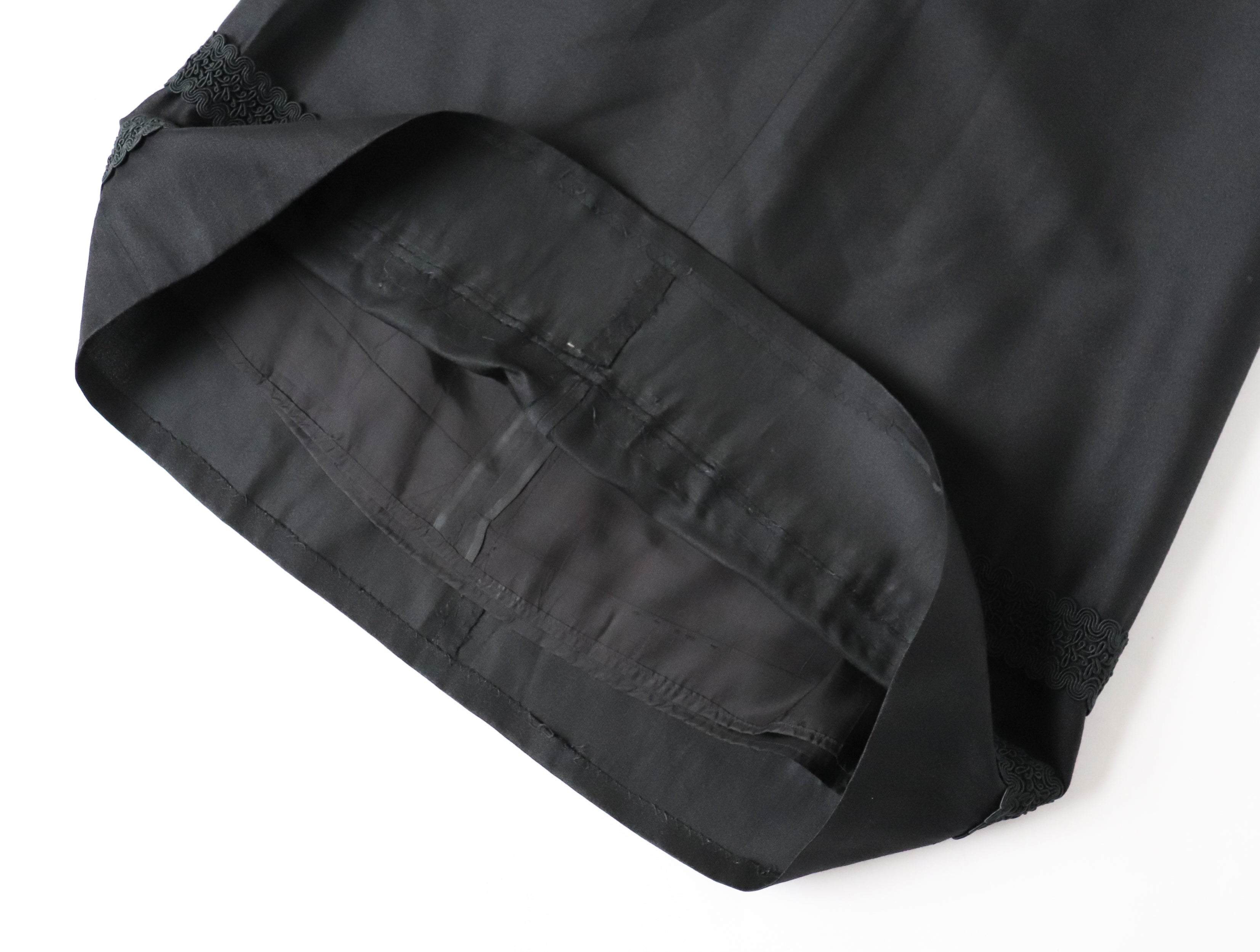Vintage Black Long Tyrol Skirt -  Maxi - XXS /  UK 6