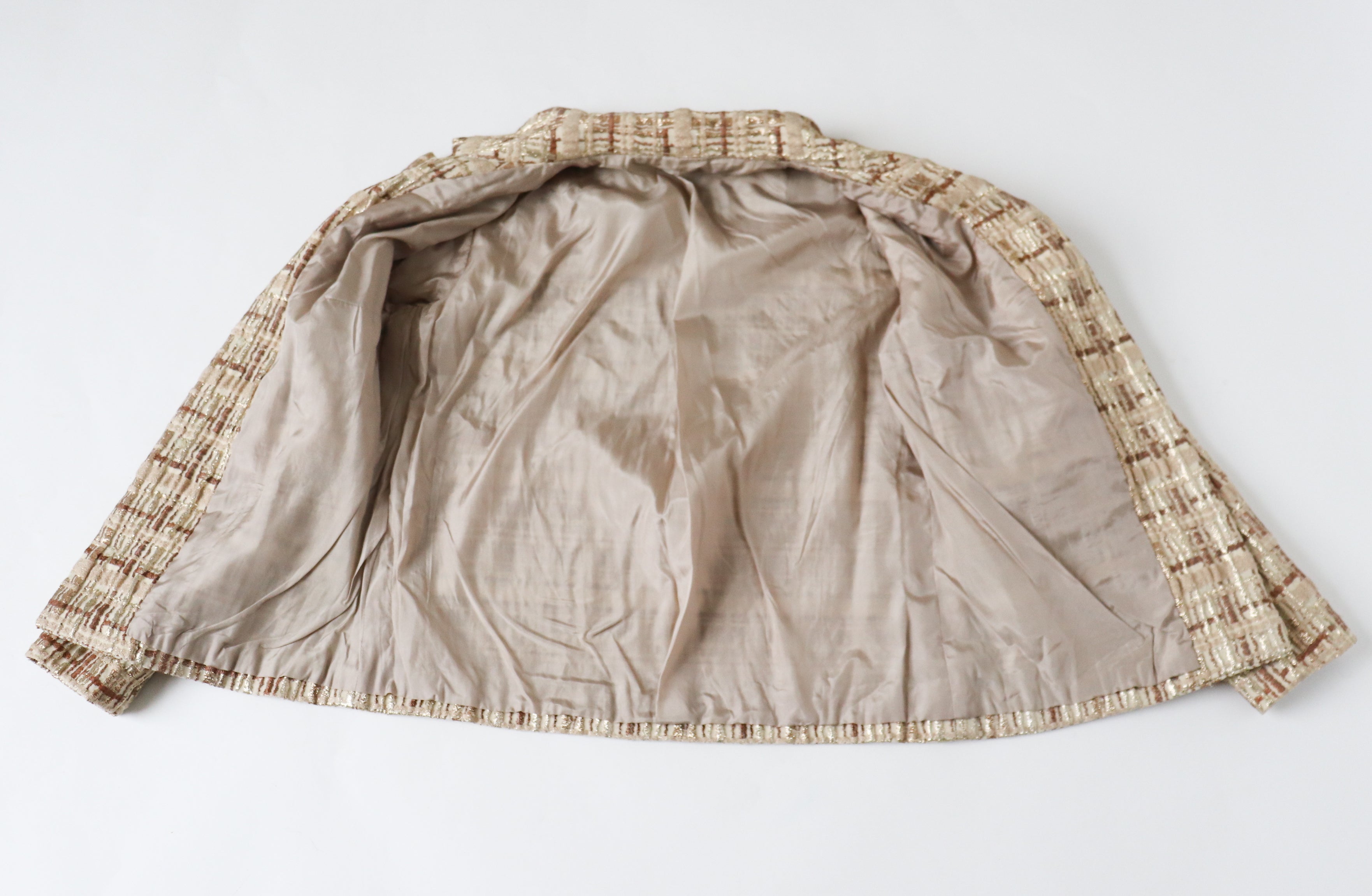 1960s Gold / Cream Jacket - Vintage - S / UK 10