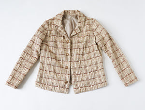 1960s Gold / Cream Jacket - Vintage - S / UK 10
