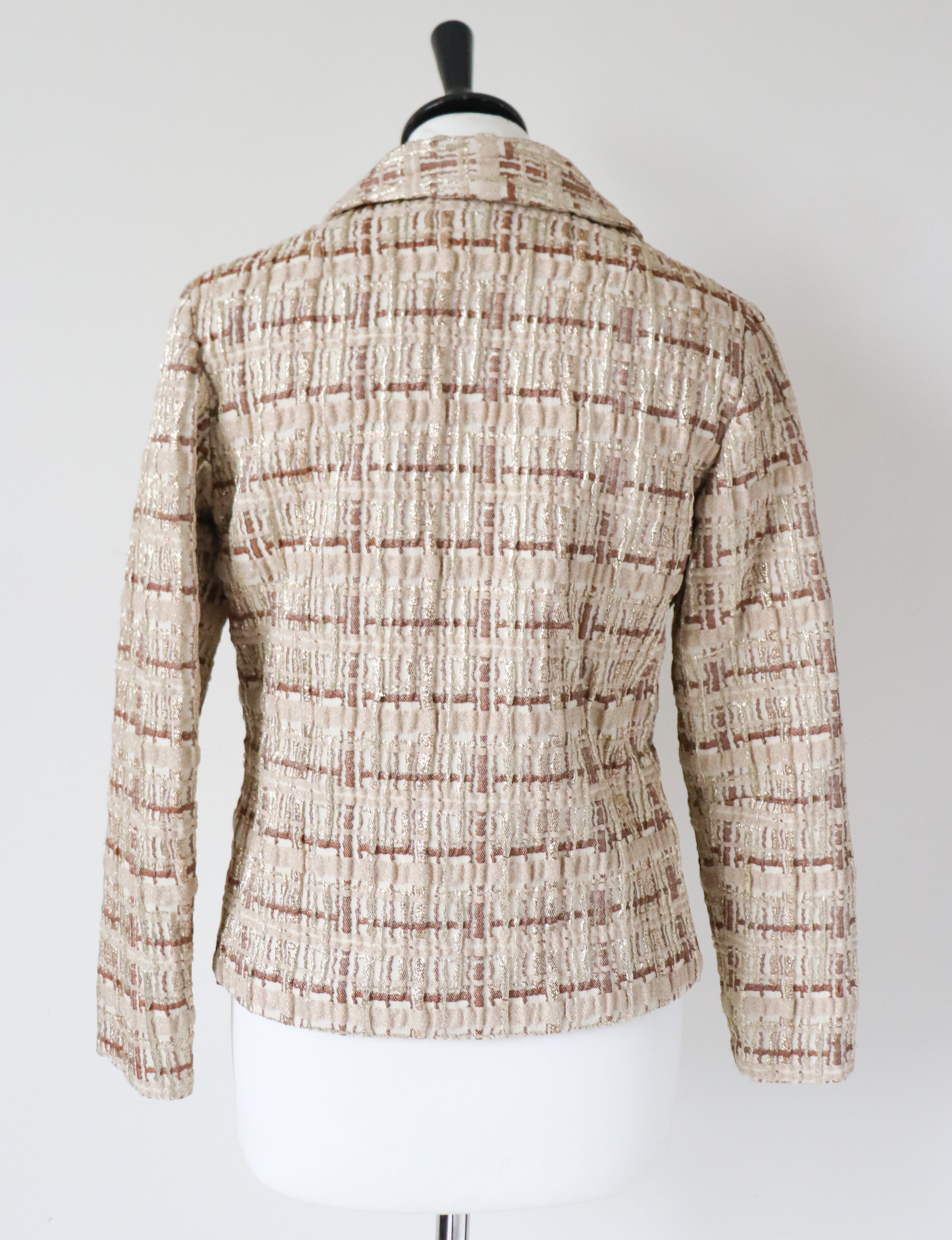 1960s Gold / Cream Jacket - Vintage - S / UK 10