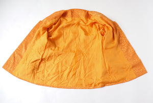 Collarless Orange Light Jacket - Evening - L / UK 14