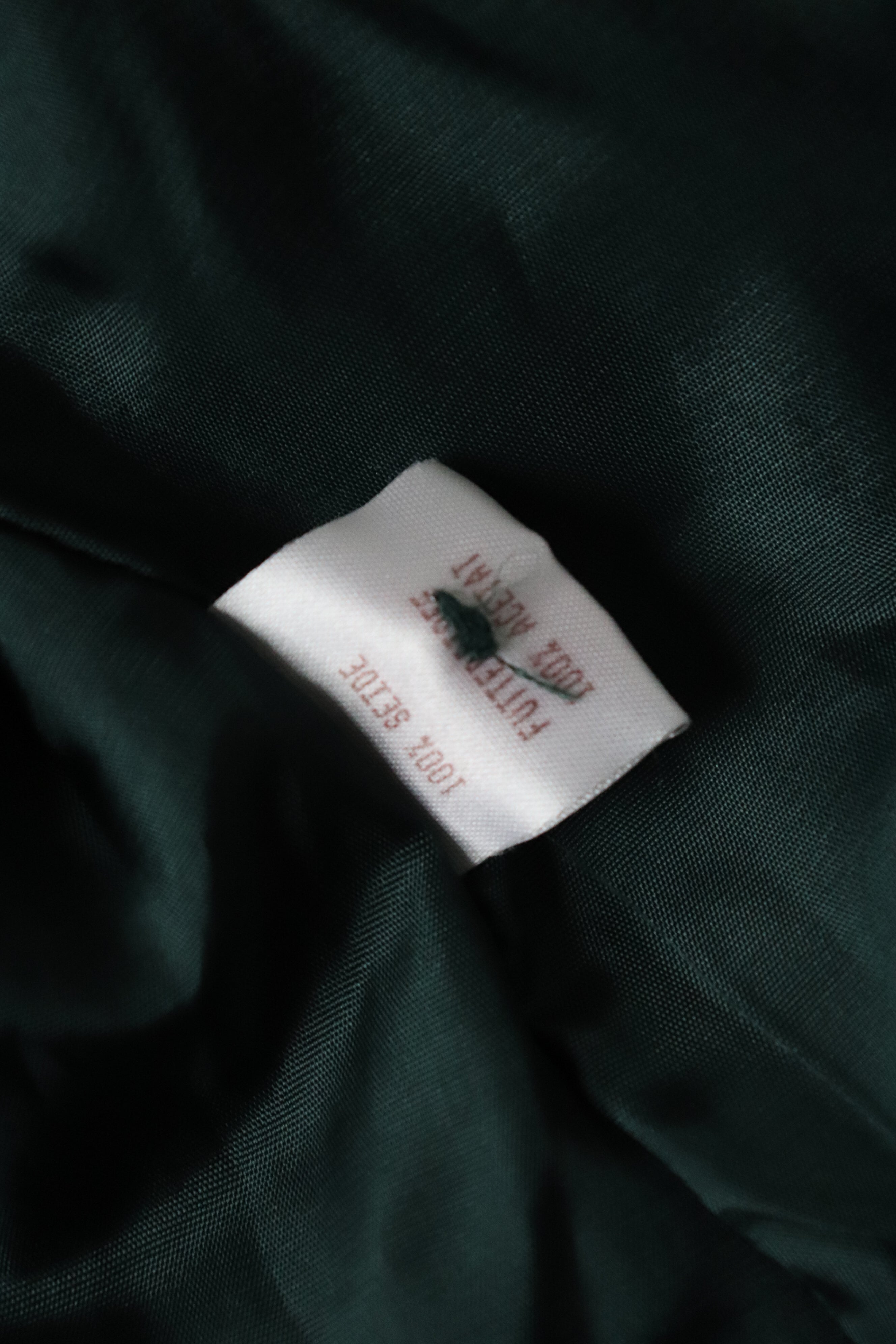 Tyrol Taffeta Silk Green Blouse - 1980s Vintage - Long Sleeves - M / L - UK 12 / 14