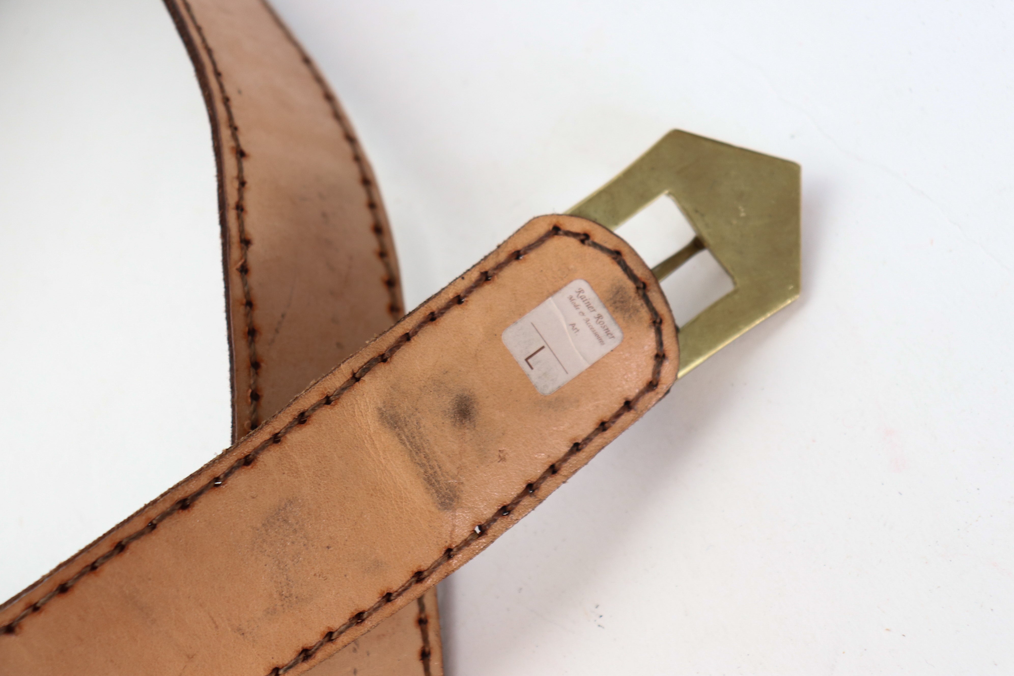 Rainer Rosner Vintage Corset Belt - 1980s - Brown Suede Leather - Wide - Medium