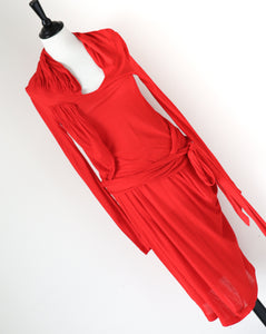 Preen Thornton Bragazzi  Vintage Dress - Red -  Label S - Fit UK 10
