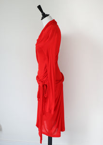 Preen Thornton Bragazzi  Vintage Dress - Red -  Label S - Fit UK 10