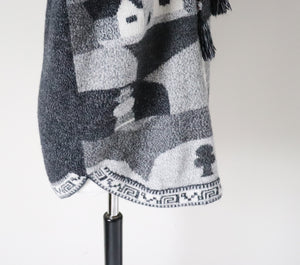 Landscape Alpaca Wool Jumper - Grey - Peruvian  L / UK 14