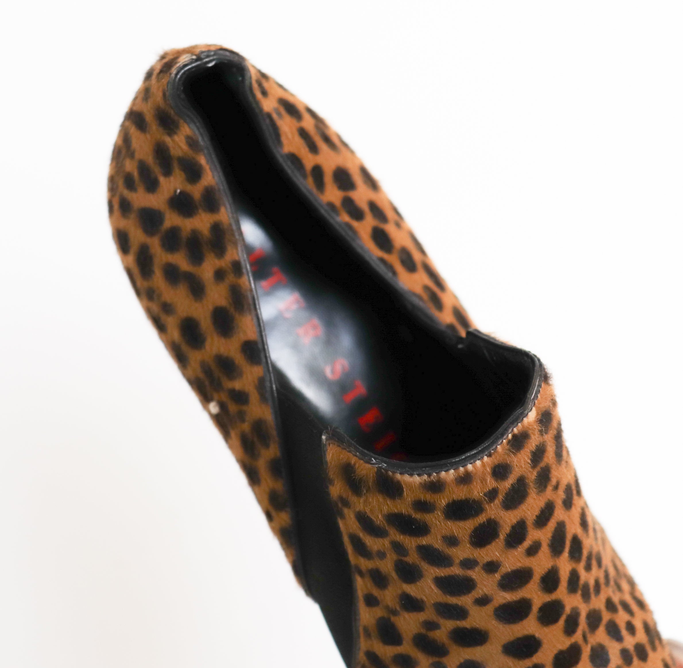 Walter Steiger Shoes - Leopard print Pony skin - Label 39.5  - Fit UK 6 / 39