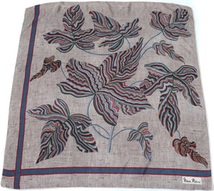 Nina Ricci Vintage Silk Scarf  - Trompe L'Oeil Fabric Print - LARGE