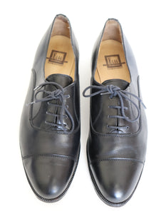 ELGG 1847 Lace Up Black Leather Shoes - Size 5 F (Fit  NARROW UK 5  or 4.5)