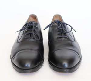ELGG 1847 Lace Up Black Leather Shoes - Size 5 F (Fit  NARROW UK 5  or 4.5)