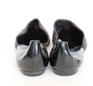 Vintage Woven Leather Flat Shoes - Giulio Dallera - Label 40 ( Fit  39 / UK 6 )