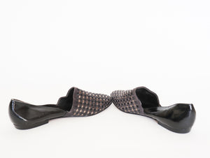 Vintage Woven Leather Flat Shoes - Giulio Dallera - Label 40 ( Fit  39 / UK 6 )