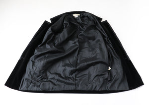 Black Velvet Evening Blazer / Jacket - Oscar Rom Zurich - Vintage - Label 36 - Fit M / UK 12